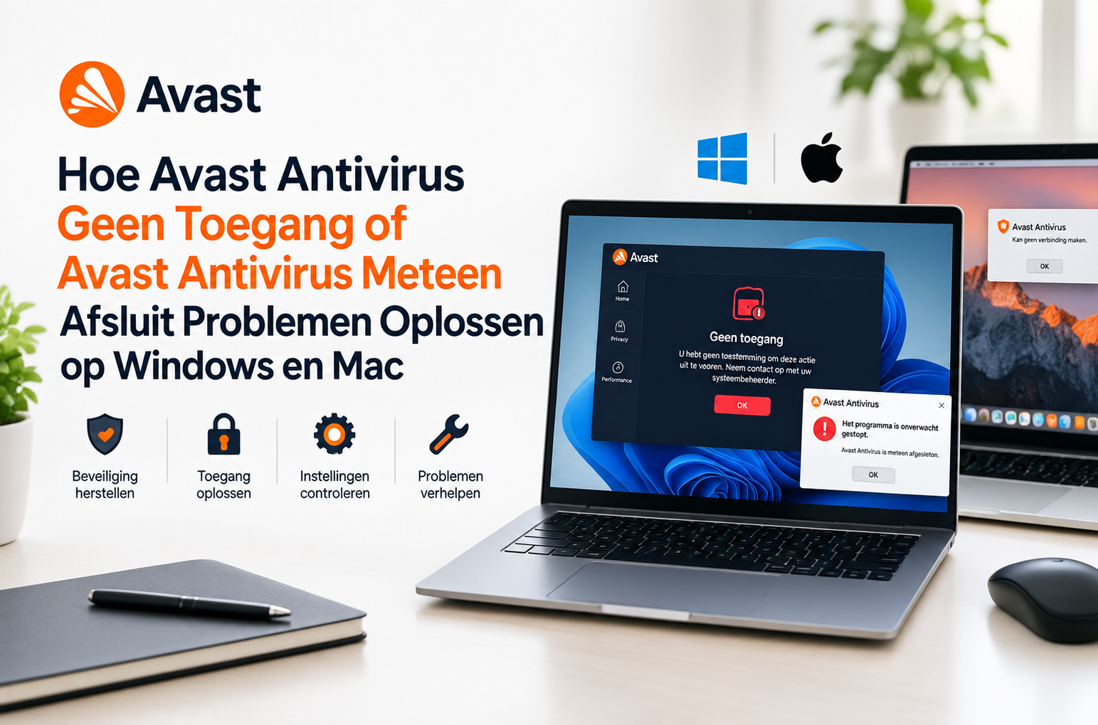 Avast Antivirus ondersteuning
